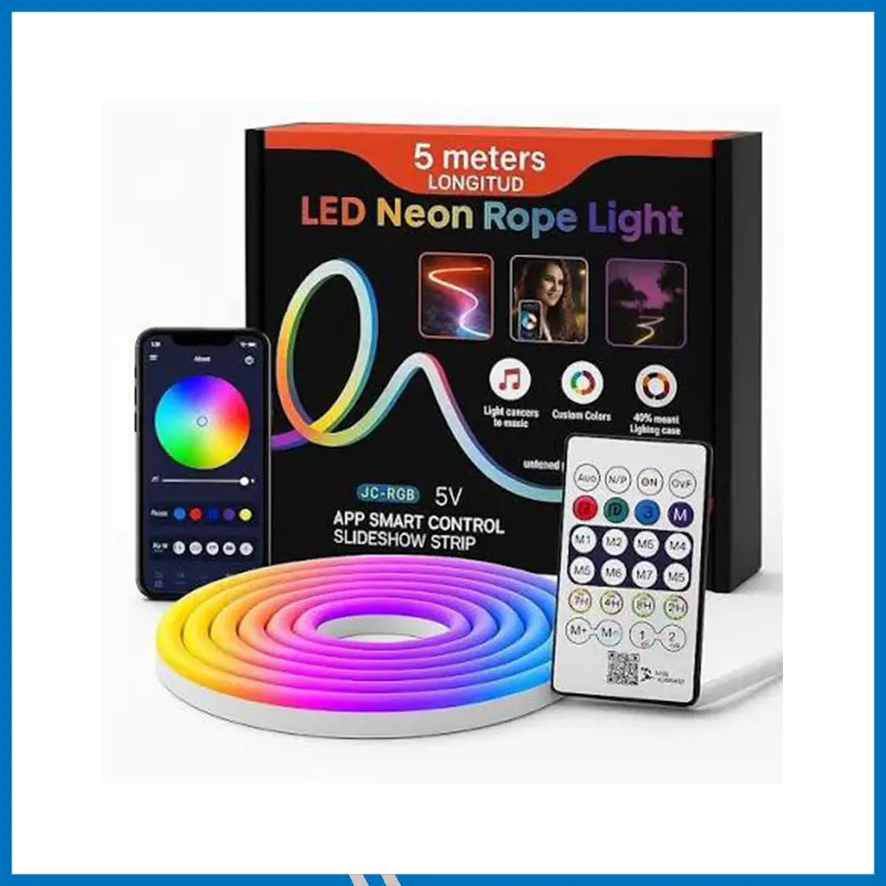 LED Neon RGB Magic Flexible Strip Light 5 Meter