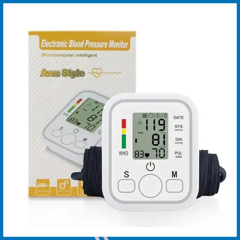 Blood Pressure Monitor BP Apparatus With USB Power Supply BP Monitor without Audio Voice Support Digital Blood Pressure Monitor or Measurable Tool