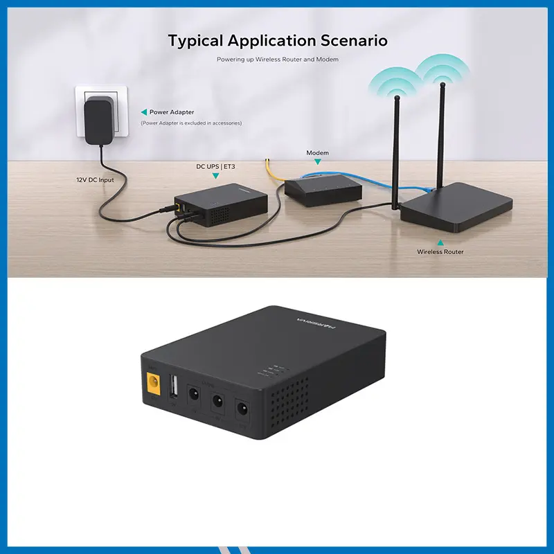 MARSRIVA ET3 8400mAh Smart Mini Router DC UPS 18Watt