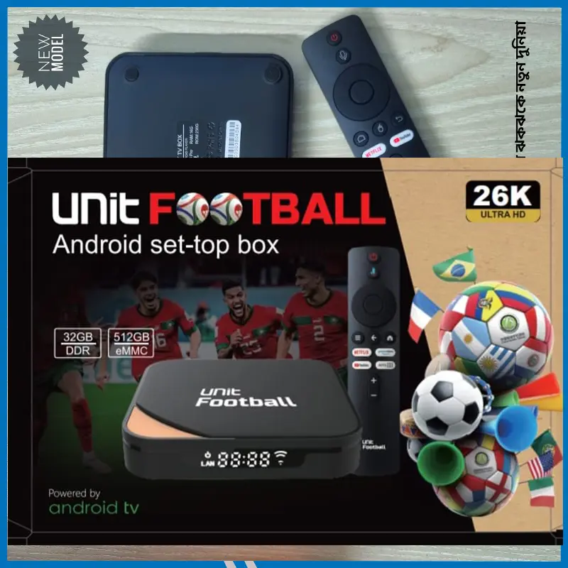 high quality Unit FootBall 26k 32GB Ram /512GB Rom Voice Remote