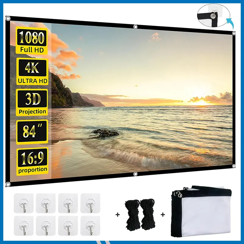 Projector  Screen (84 inch)   Simple MilkSilk (Fabric)