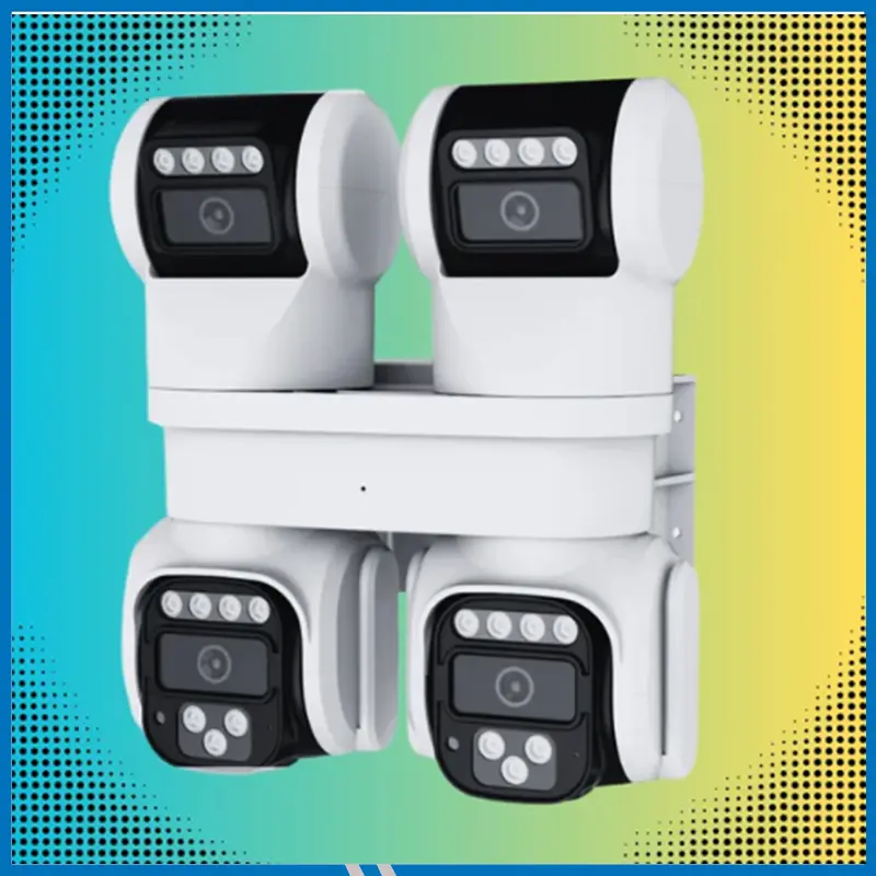4 Lens 4 View 16 MP 4 PTZ WiFi CCTV