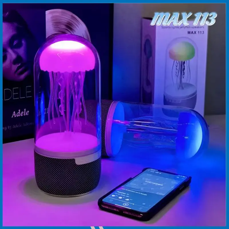 Colorful Jellyfish Lamp Bluetooth Speaker-Max 113