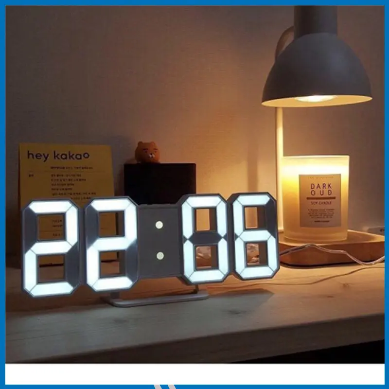 Digital Glowing 3D LED Wall Clock & Table Clock
