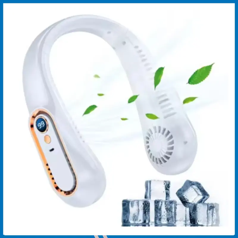 Neck Fan with Led digital display