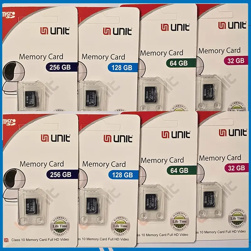 UNIT 32GB,64GB,128GB,256GB Memory Card Class 10 Memory Card Full HD Video