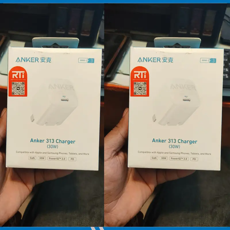 Anker 313 GaN 30W Foldable Charger PIQ 3.0
