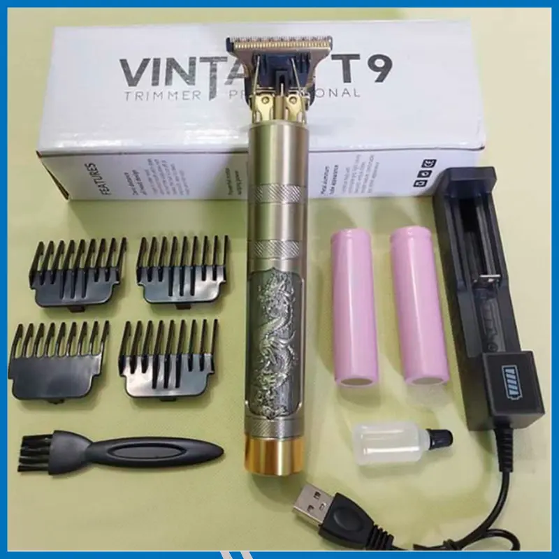 Rechargeable Vintage T9 Trimmer metal body