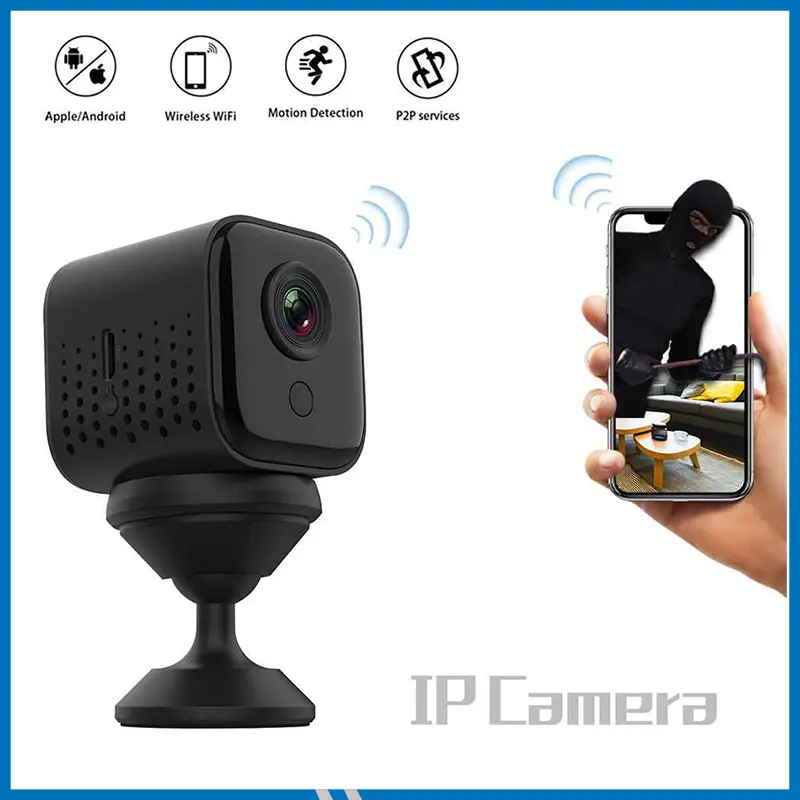 Rechargeable Q16 1080p HD WiFi Spy IP Camera